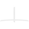 Ekena Millwork Bellingham Architectural Grade PVC Gable Bracket, 108"W x 54"H x 2"D x 4"F, 12/12 Pitch GBP108X54X0204BEL00 - alternate 5